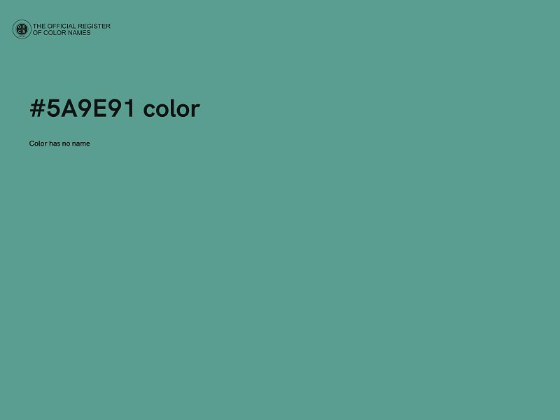 #5A9E91 color image