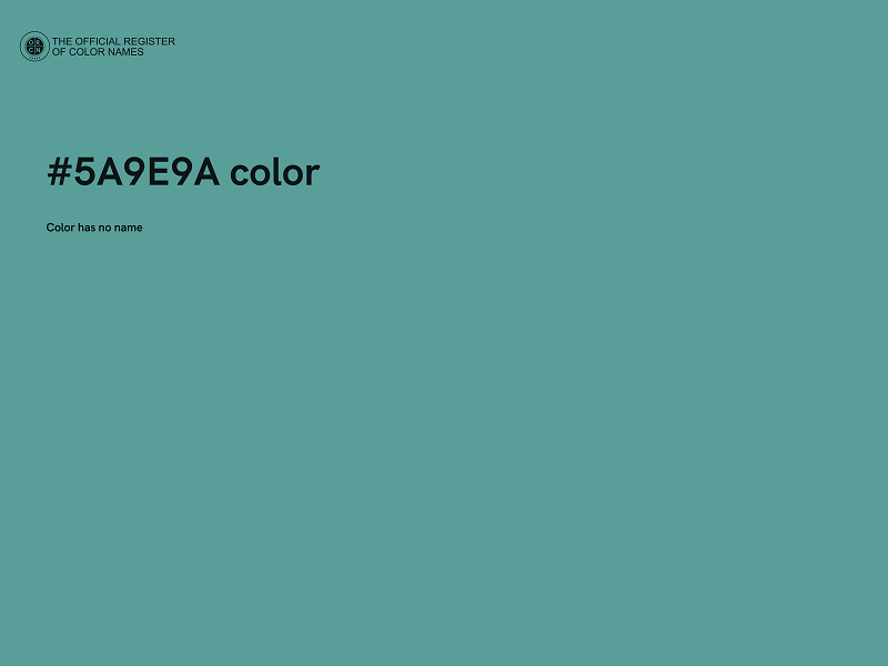 #5A9E9A color image