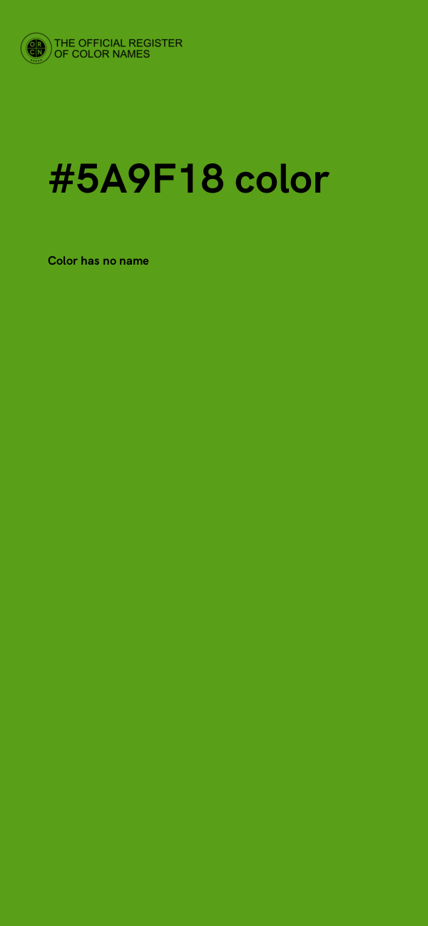 #5A9F18 color image