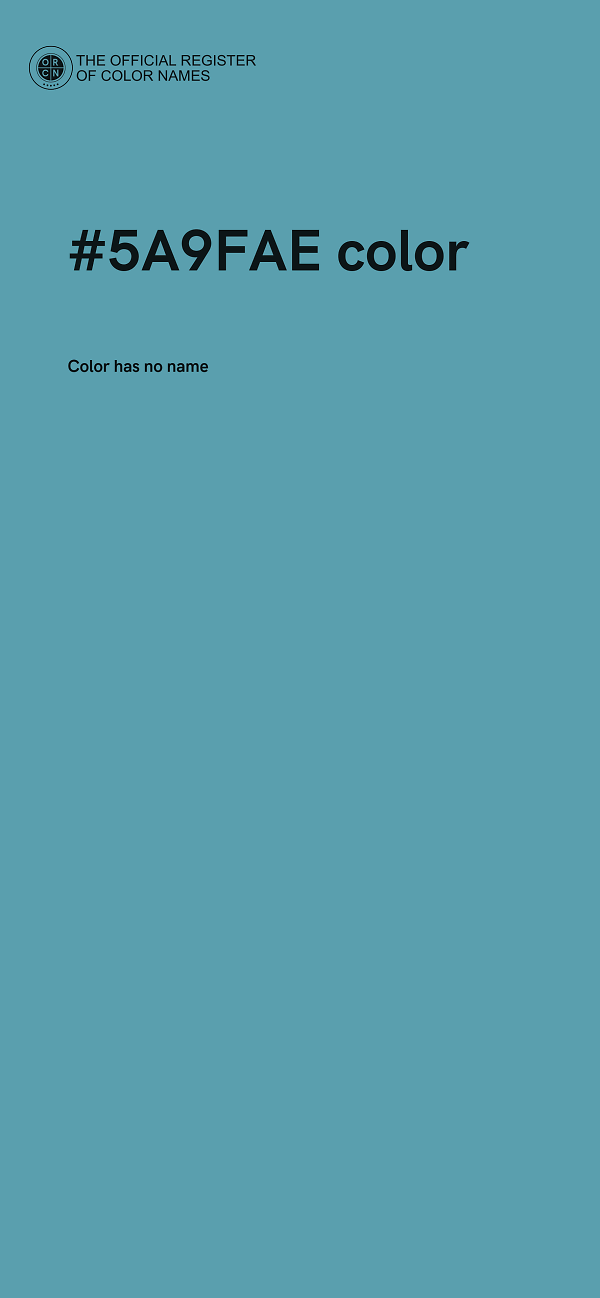 #5A9FAE color image