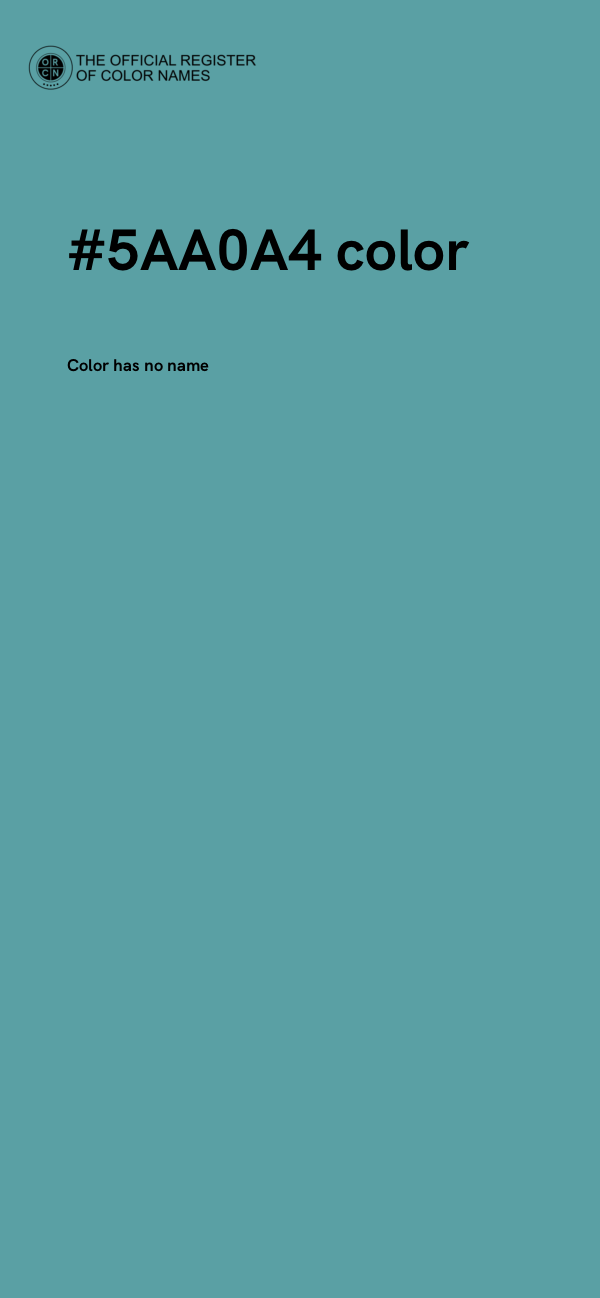 #5AA0A4 color image