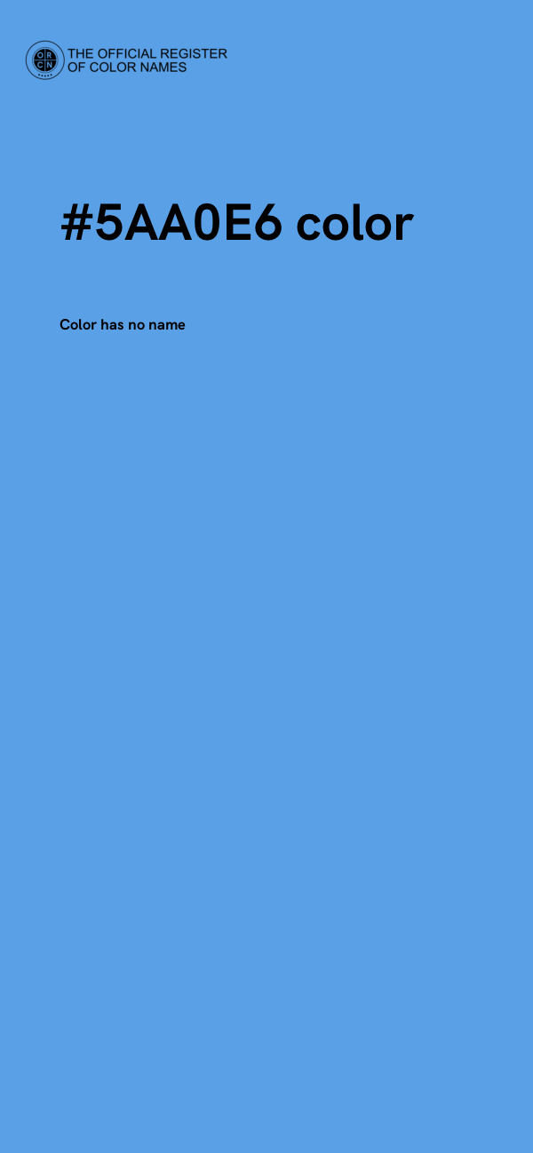 #5AA0E6 color image