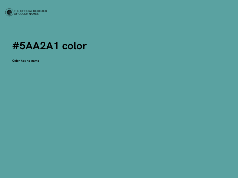 #5AA2A1 color image