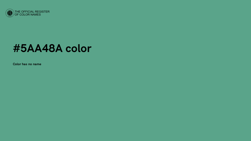 #5AA48A color image