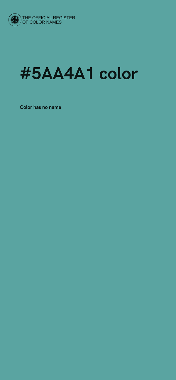 #5AA4A1 color image