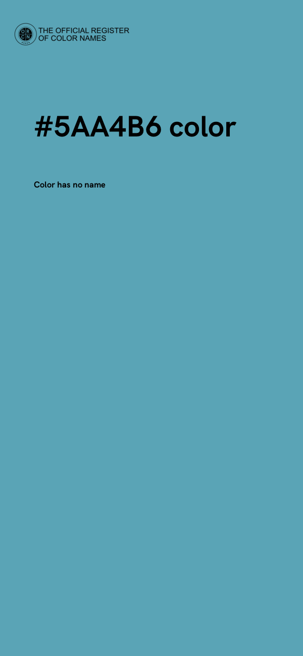 #5AA4B6 color image