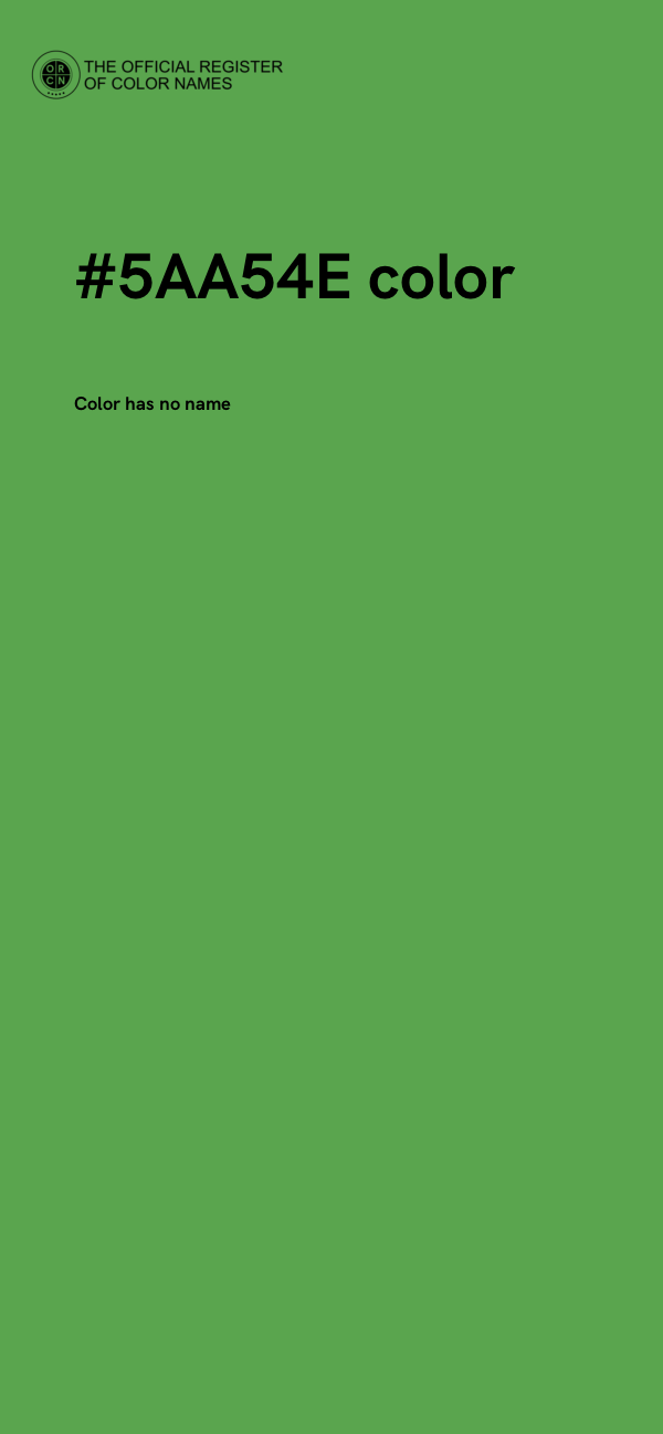 #5AA54E color image