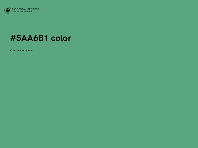 #5AA681 color image