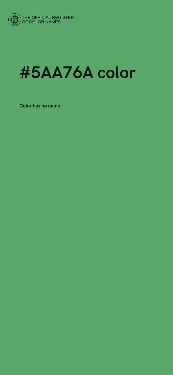 #5AA76A color image