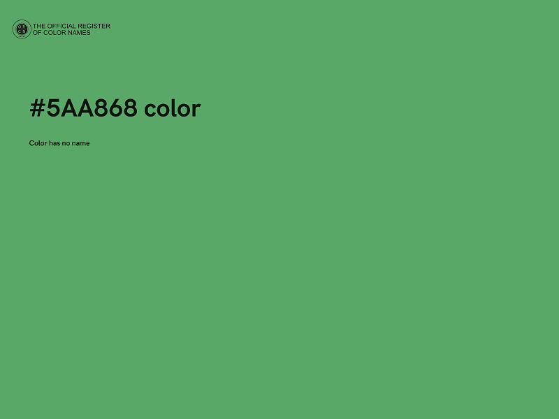 #5AA868 color image