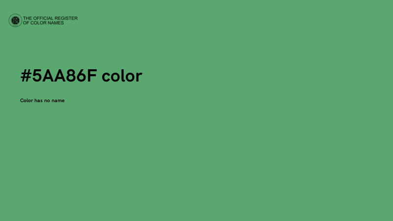#5AA86F color image