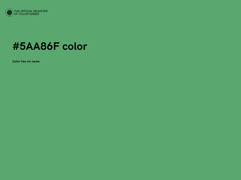 #5AA86F color image