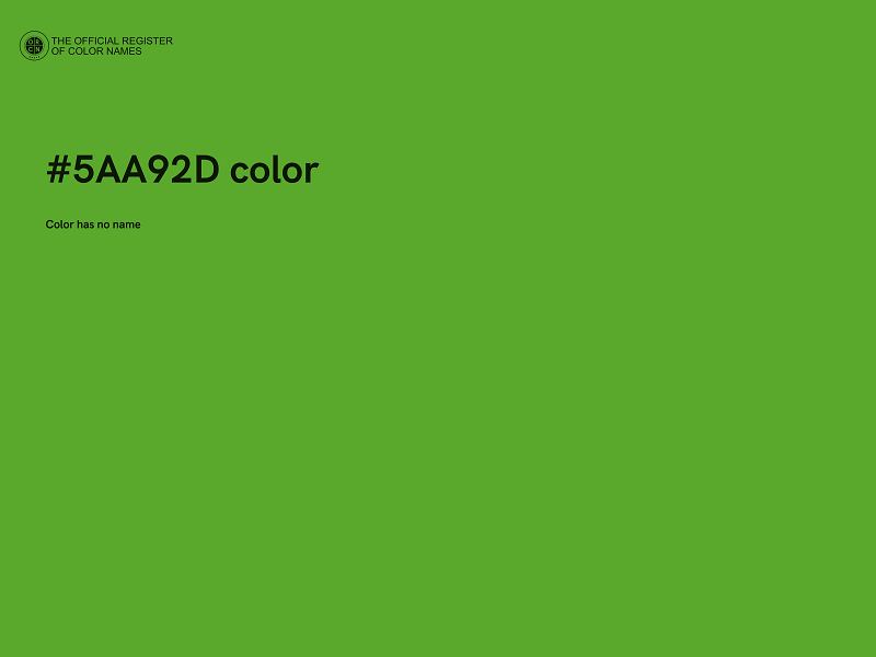 #5AA92D color image