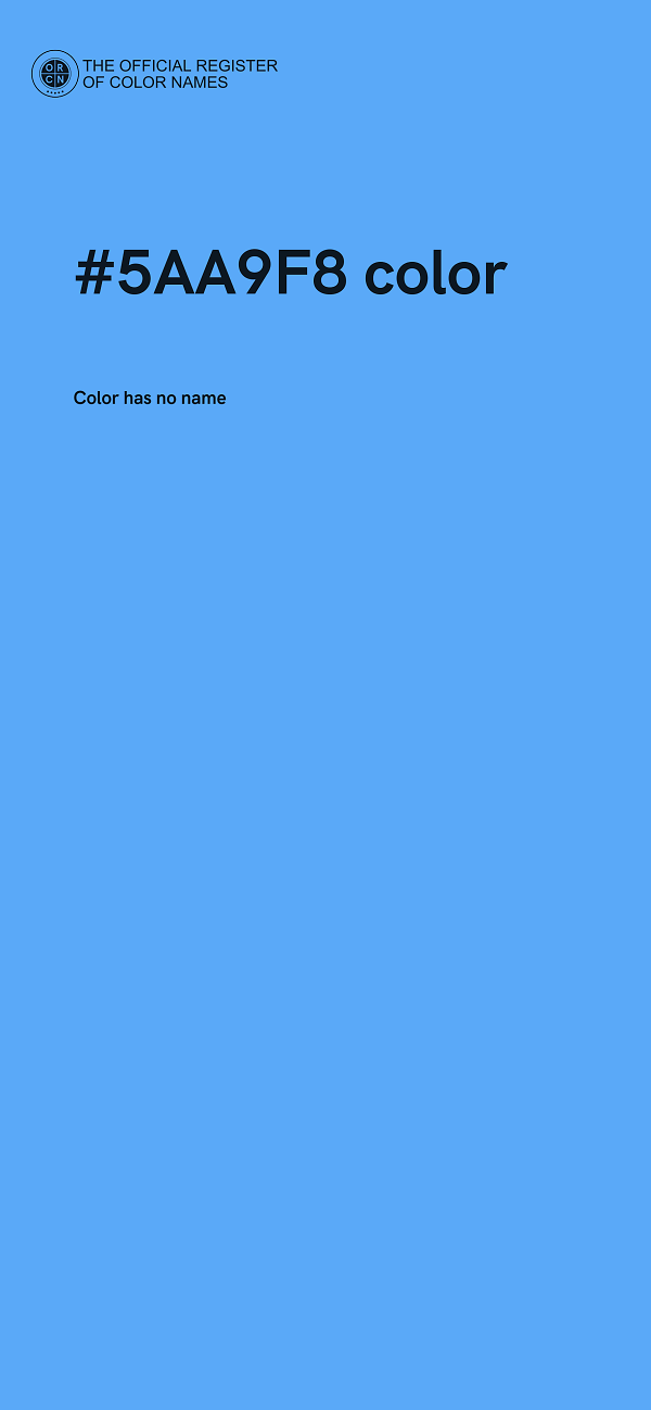 #5AA9F8 color image