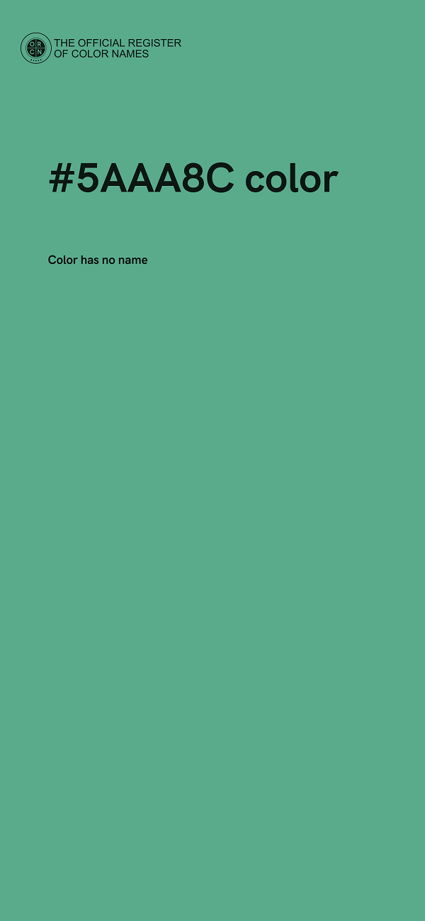 #5AAA8C color image