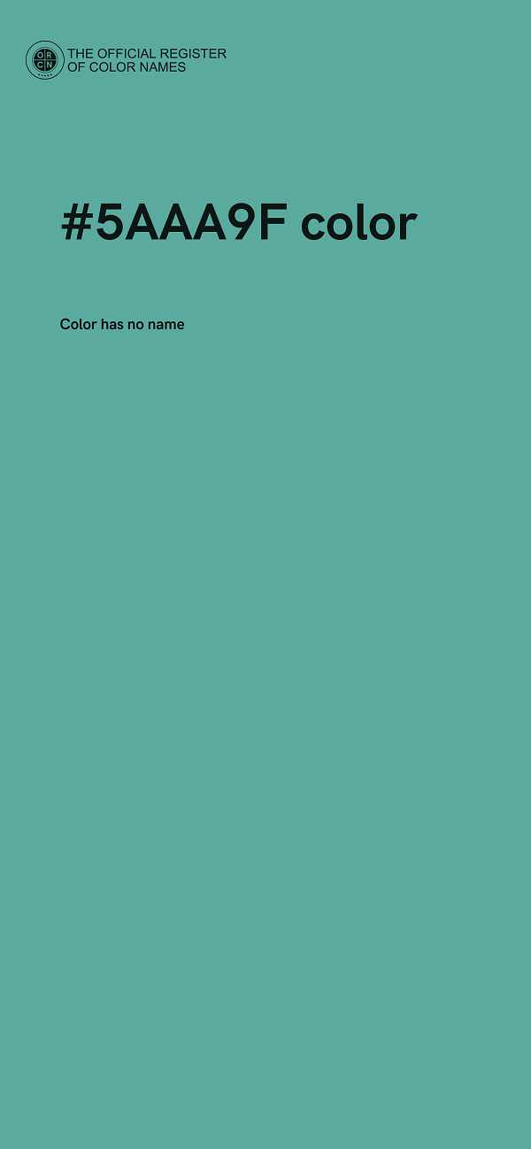 #5AAA9F color image