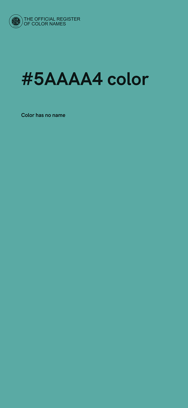 #5AAAA4 color image