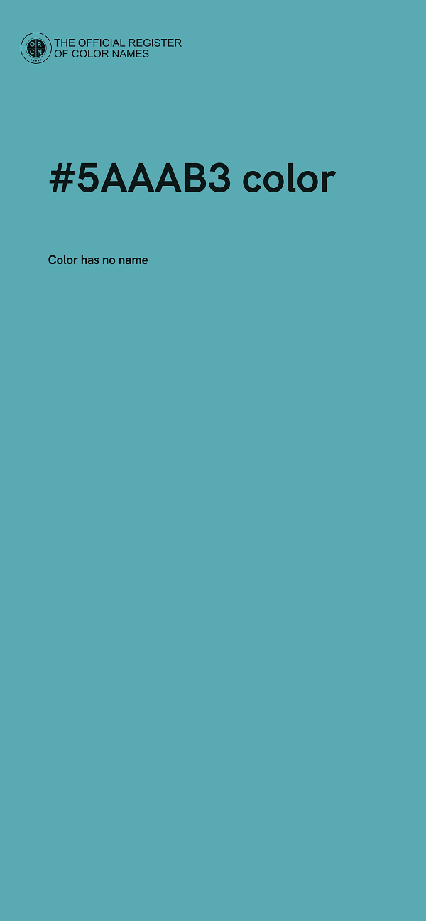 #5AAAB3 color image