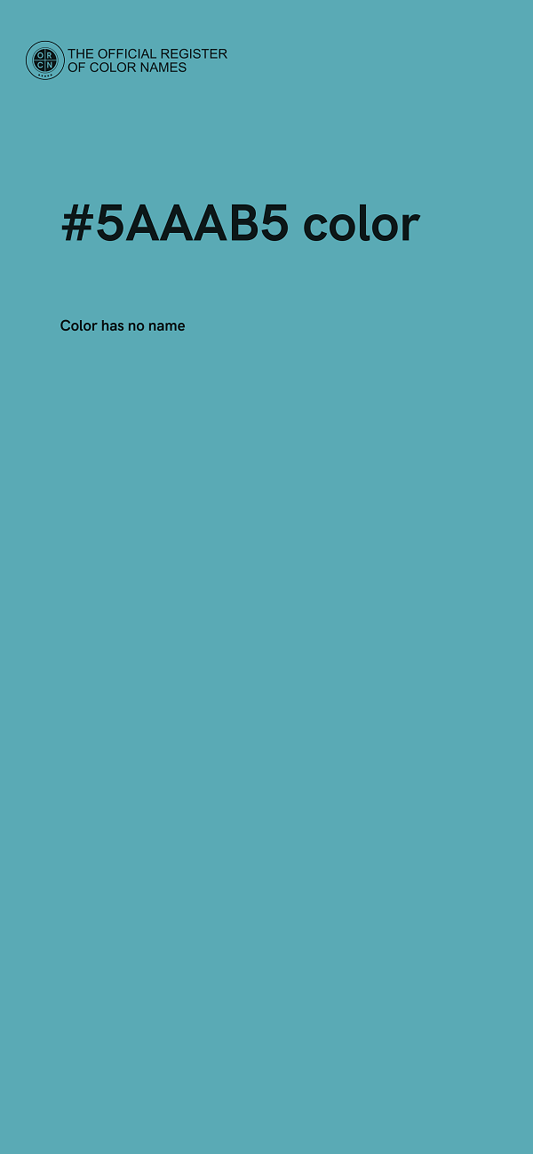 #5AAAB5 color image