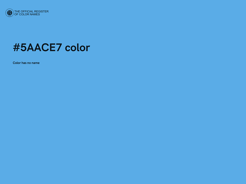 #5AACE7 color image