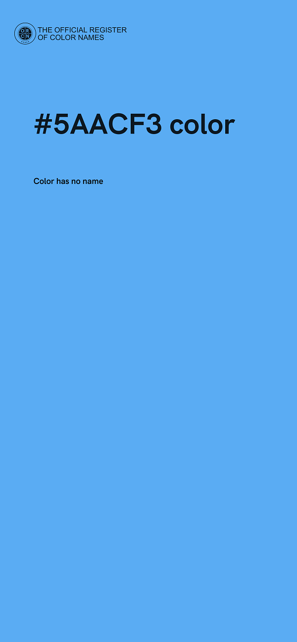 #5AACF3 color image