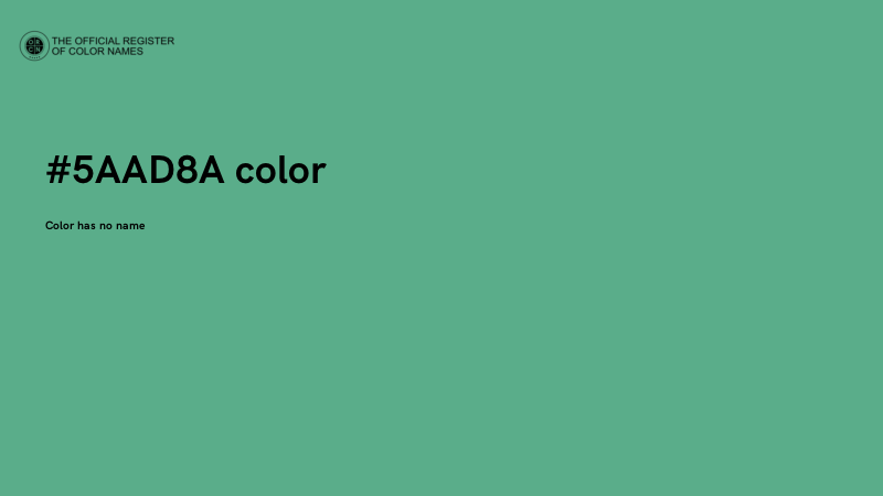 #5AAD8A color image