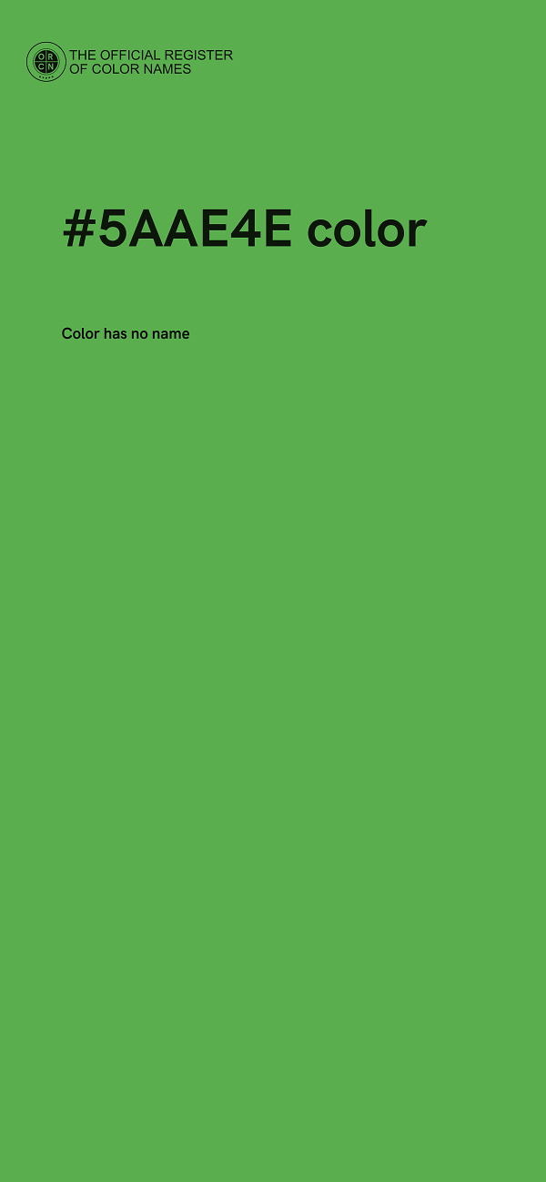 #5AAE4E color image