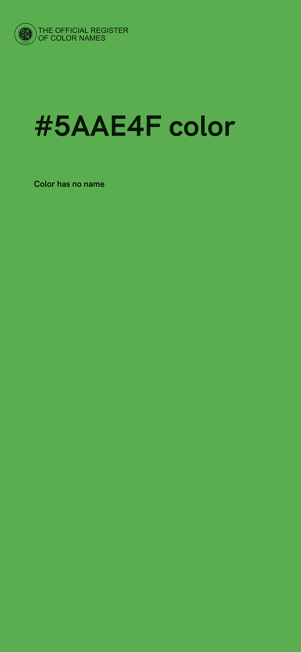 #5AAE4F color image