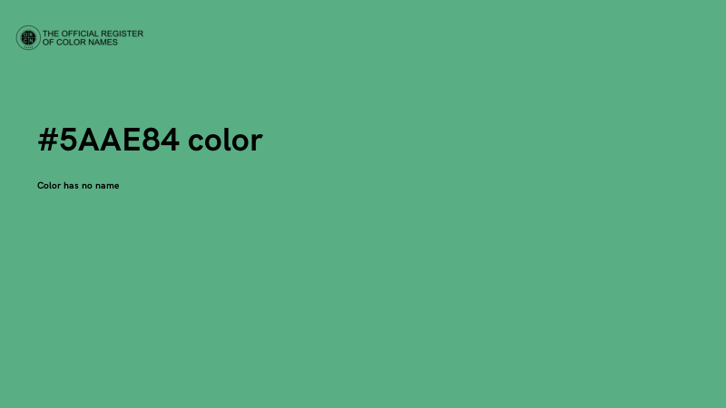#5AAE84 color image
