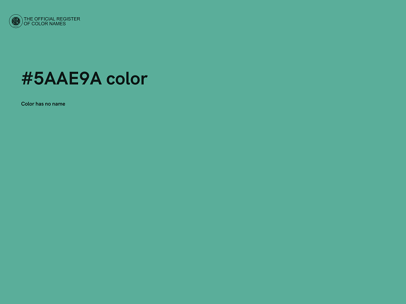 #5AAE9A color image