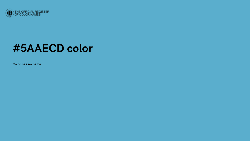 #5AAECD color image