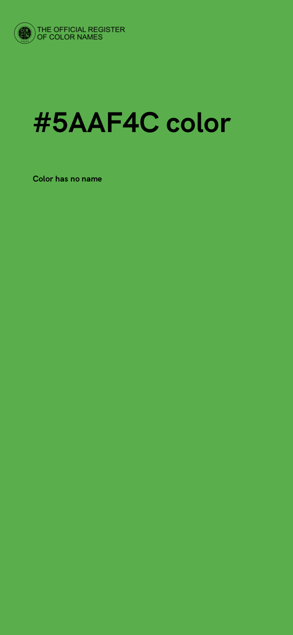#5AAF4C color image
