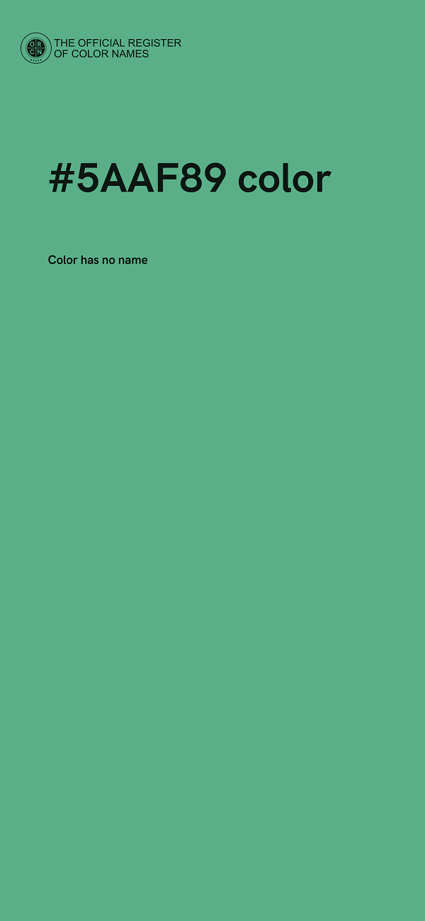 #5AAF89 color image