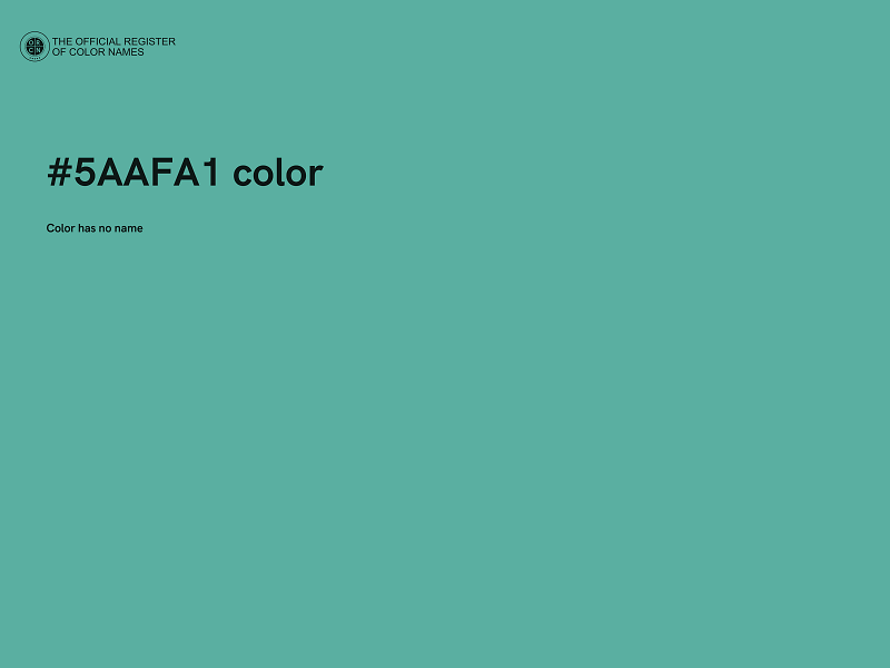 #5AAFA1 color image