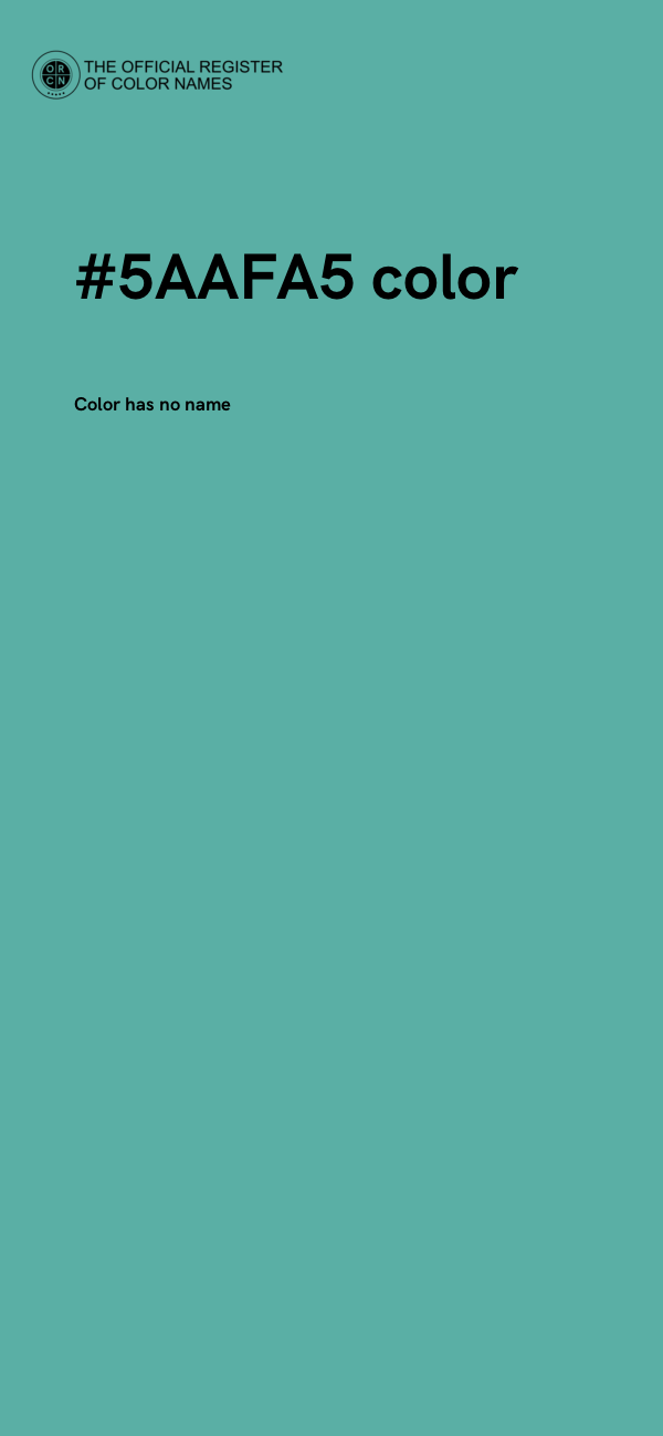 #5AAFA5 color image