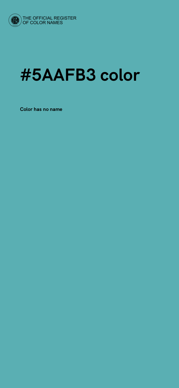 #5AAFB3 color image