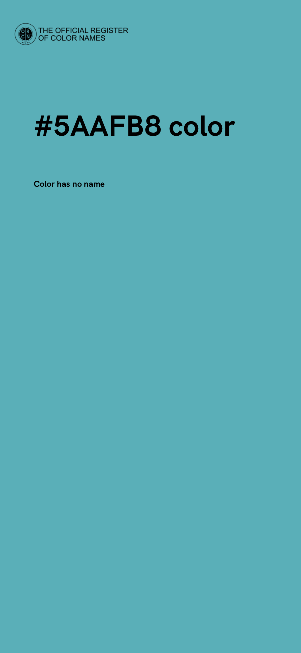 #5AAFB8 color image