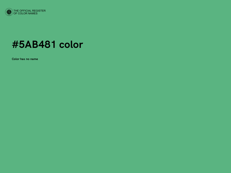 #5AB481 color image