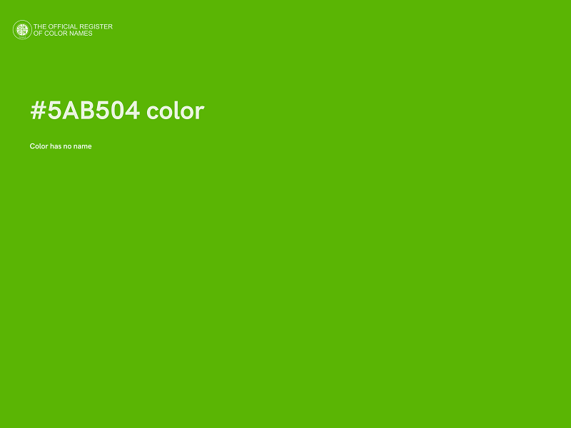 #5AB504 color image