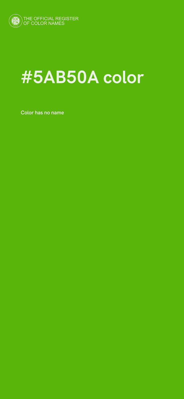#5AB50A color image