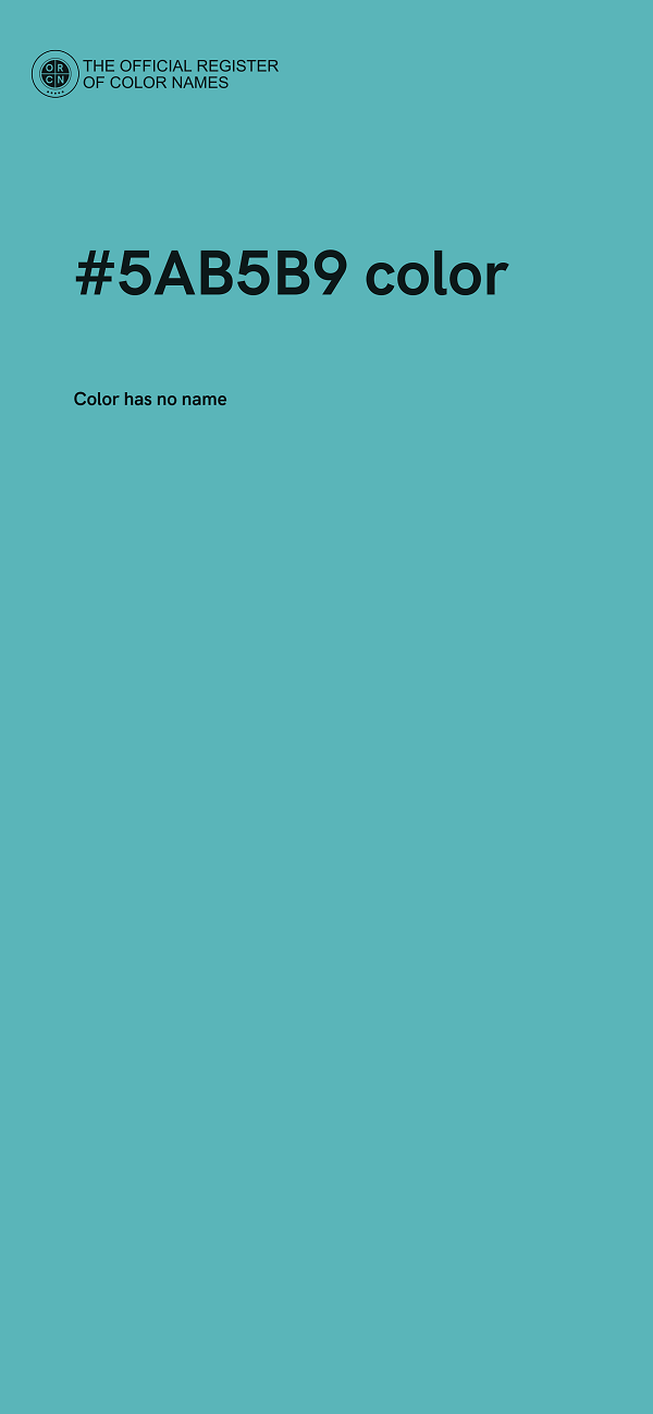 #5AB5B9 color image