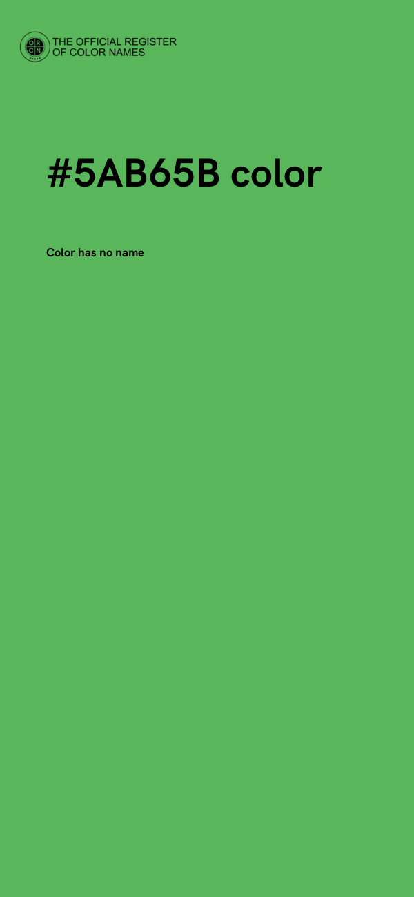 #5AB65B color image