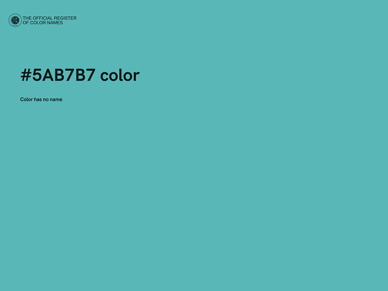 #5AB7B7 color image