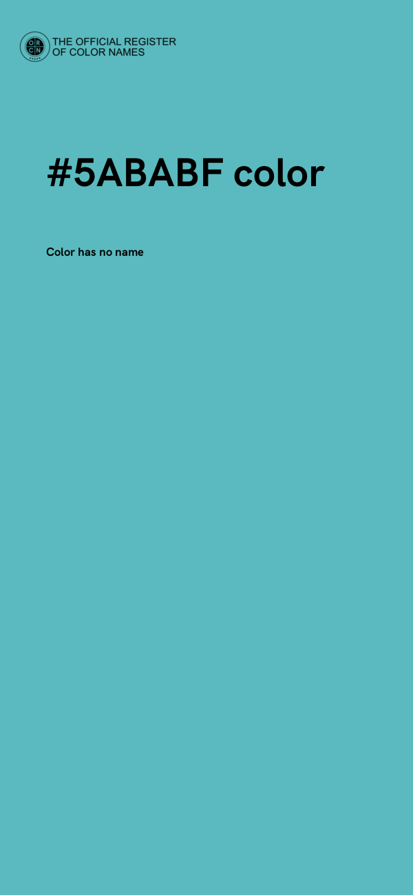 #5ABABF color image