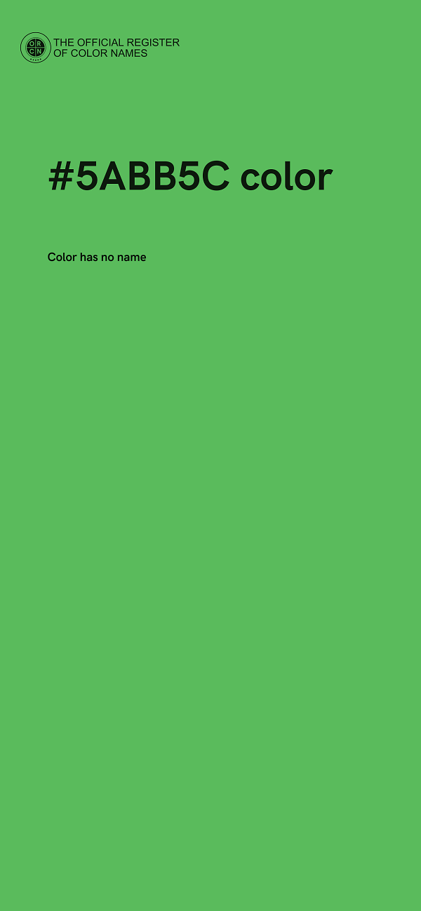 #5ABB5C color image