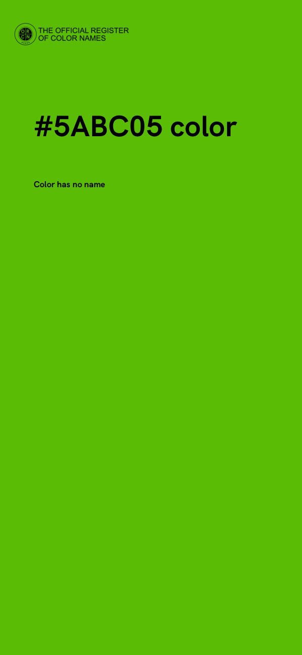 #5ABC05 color image
