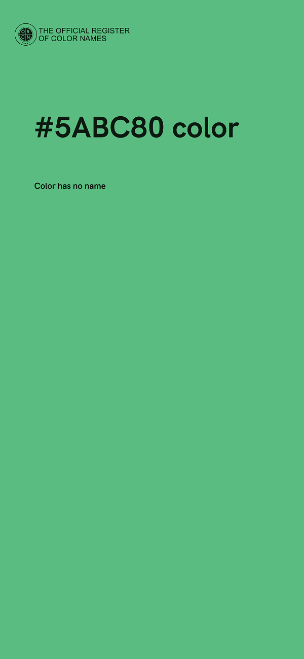 #5ABC80 color image