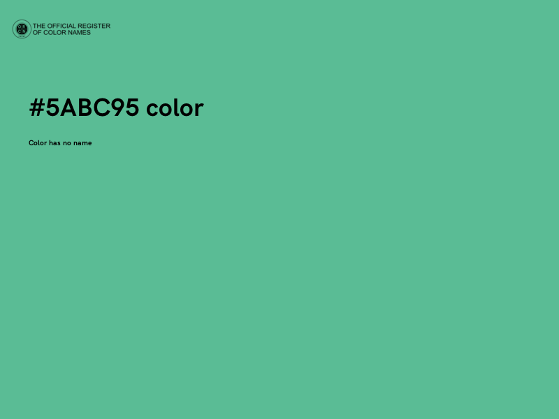 #5ABC95 color image