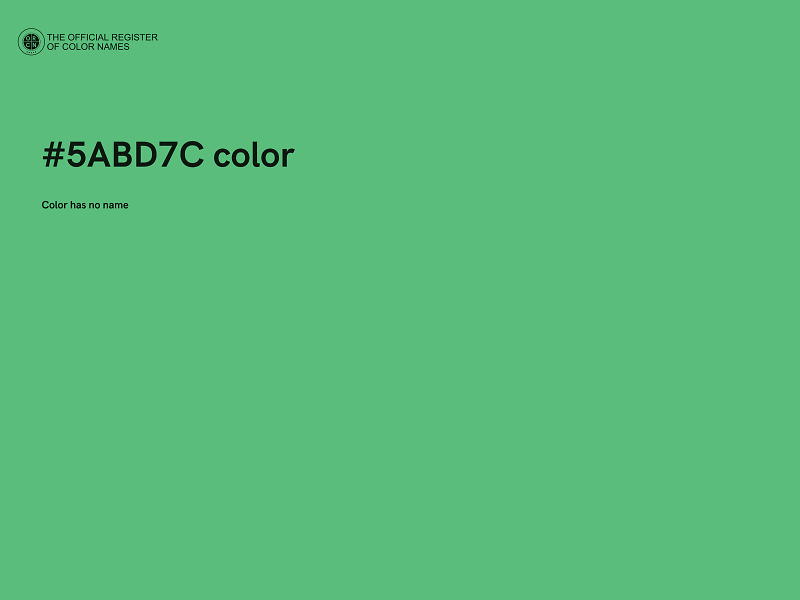 #5ABD7C color image