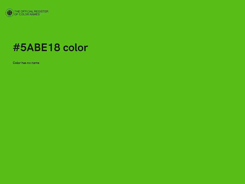 #5ABE18 color image